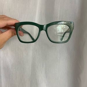 Peepers Shine On Focus Green Sparkle Blue Light Glasses +0.00